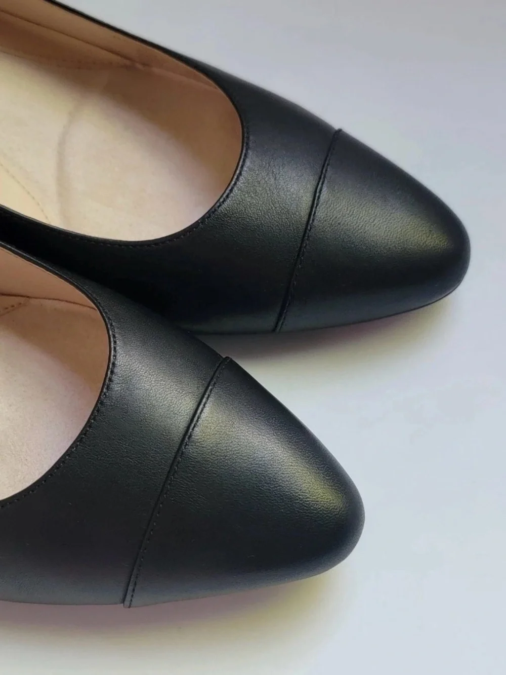 Cole Haan The Go To Womens Heel Pumps Sz 7 B Black Leather Block Heel Shoes NEW